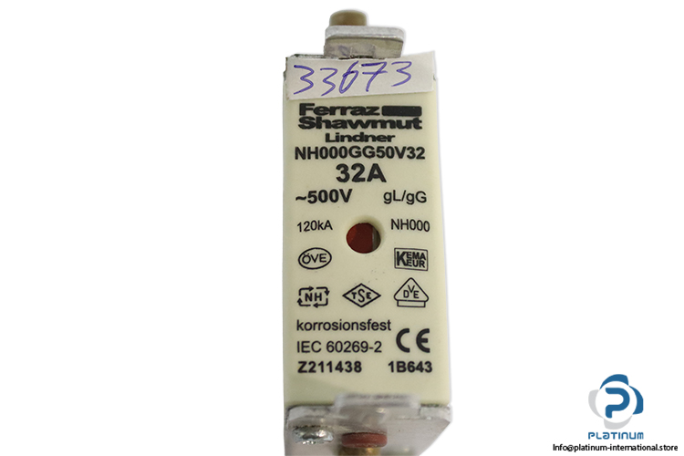 Ferraz-Shawmut-NH000GG50V32-Z2114B-32a-500v-fuse-link(new)-1