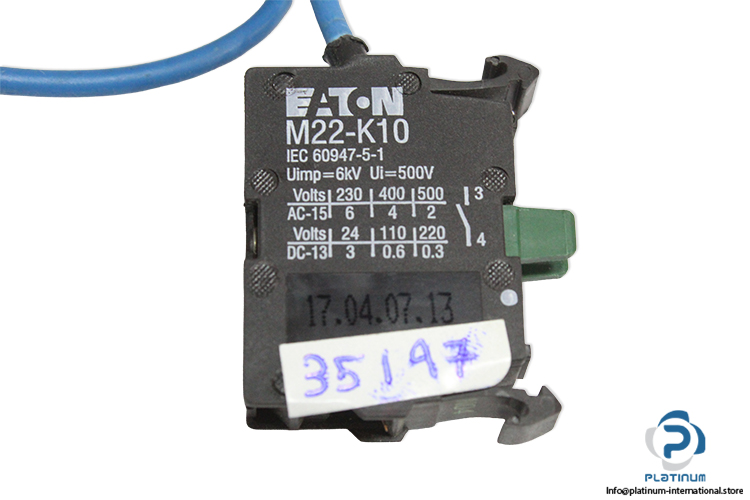 eaton-M22-K10-contact-block-(Used)-1