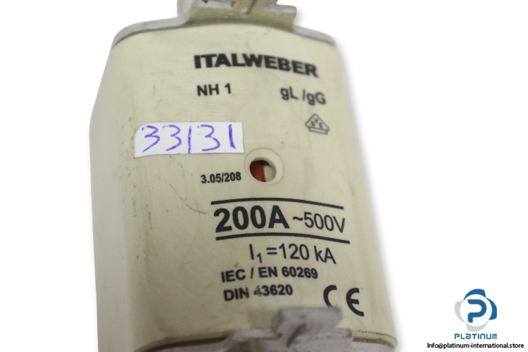 italweber-NH1-GL-GG-200a-fuse-link-(New)-1