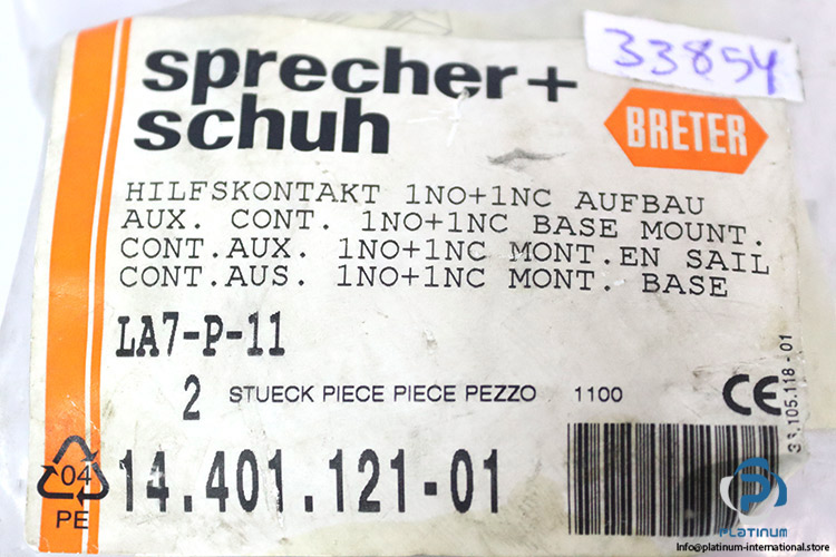 sprecher-schuh-LA7-P-11-auxiliary-contact-block-(New)-2