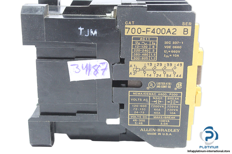 allen-bradley-700-F400A2-ser.b-control-relay-(New)-1