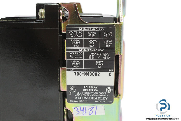 allen-bradley-700-N400A2-ser.c-control-relay-without-catrtige-(New)-3