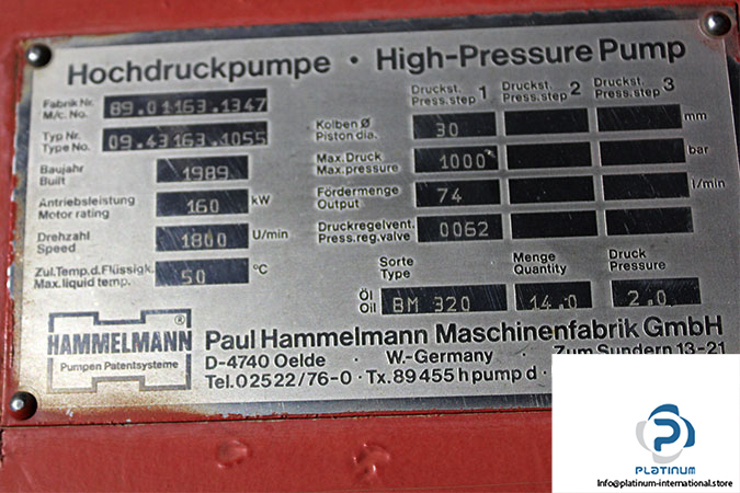 hammelmann-BM-320-High-pressure-pump-(used)-2