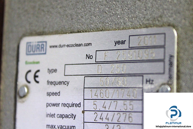 durr-D-250-vacuum-pump-(used)-3