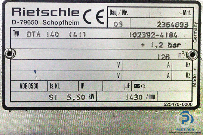 rietschle-DTA-140-vacuum-pump-used-3