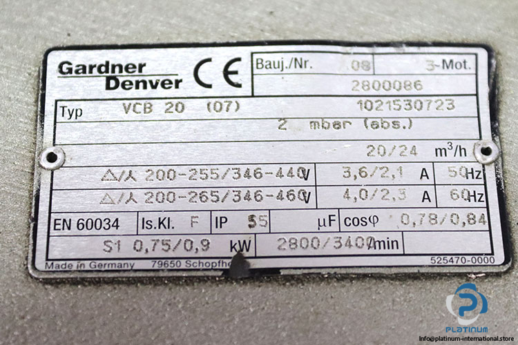 gradner-denver-VCB-20-(07)-rotary-vane-vacuum-pump-used-2
