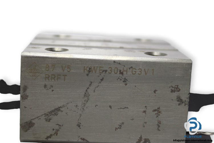 ina-KWE30-H-G3V1-recirculating-ball-bearing-carriage-(used)-2