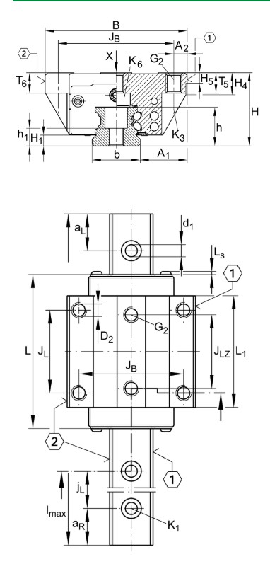 ina-KWVE25-H-G3-V1-linear-recirculating-ball-bearing-(used)-3