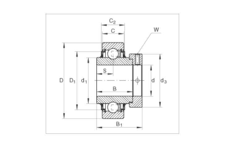 ina-E20-KLLH-radial-insert-ball-bearing-(new)-3