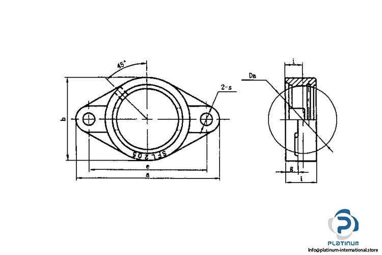 translink-SUCSFL208-stainless-steel-oval-flange-housing-unit-(new)-2