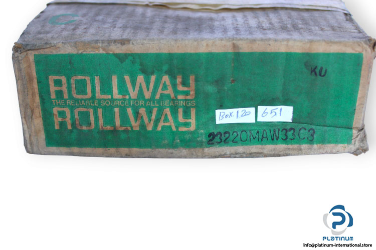 rollway-23220MAW33C3-spherical-roller-bearing-(new)-(carton)-1