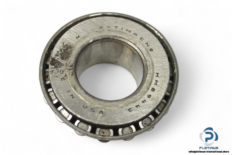 timken-HM89443-tapered-roller-bearing-cone-(used)-carton-1