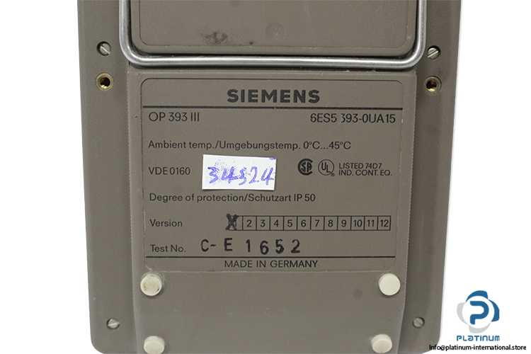 siemens-6ES5393-0UA15-operator-panel-(Used)-3