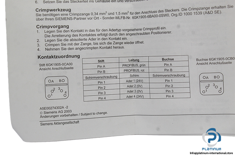 siemens-6GK1905-0CA00-connector-(new)-4
