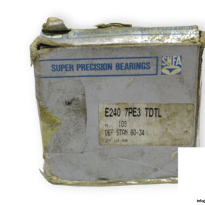 Snfa E240 7PE3 Tdtl Angular Contact Ball Bearing