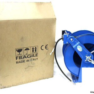 Ompi 37125B Spring Driven Automatic Hose Reel With 1/4 Inch Hose
