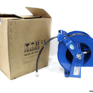 Ompi 37125B Spring Driven Automatic Hose Reel With 1/2 Inch Hose
