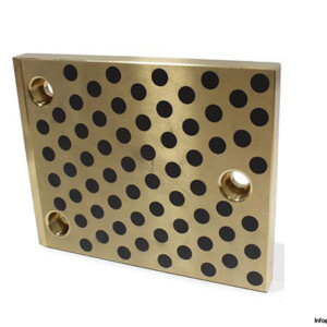 fibro-2960.71.160.200-sliding-pad,-bronze-with-solid-lubricant