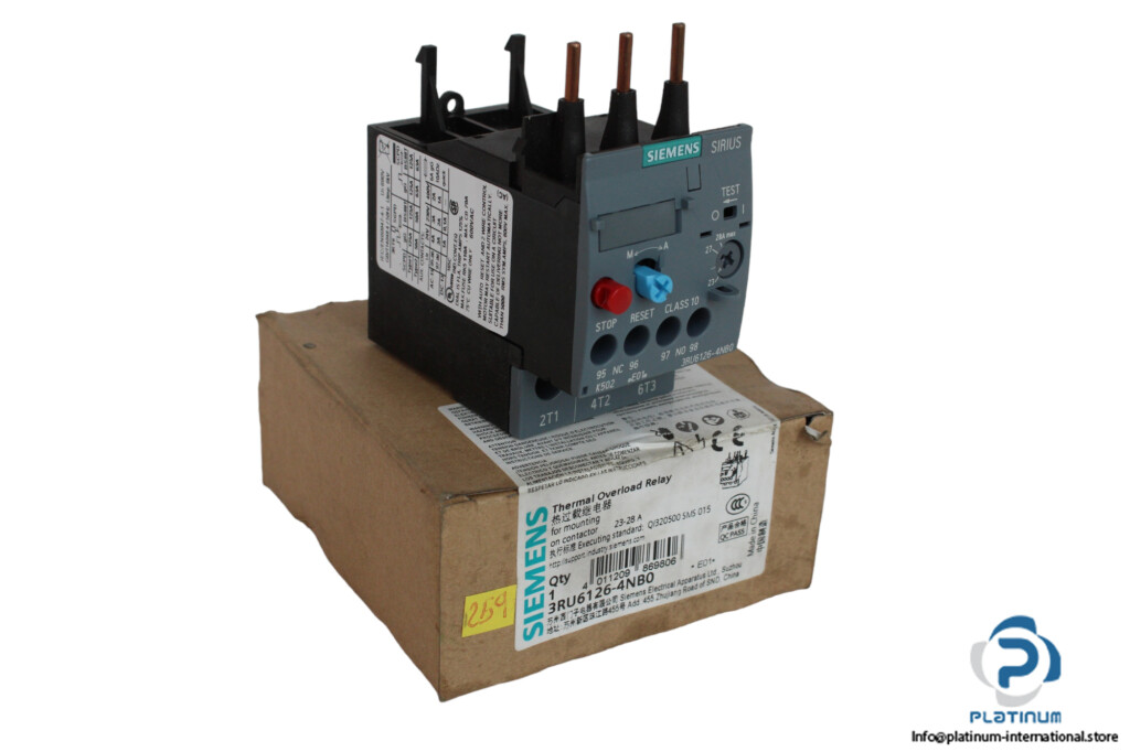 Siemens 3RU6126-4NB0 Thermal Overload Relay