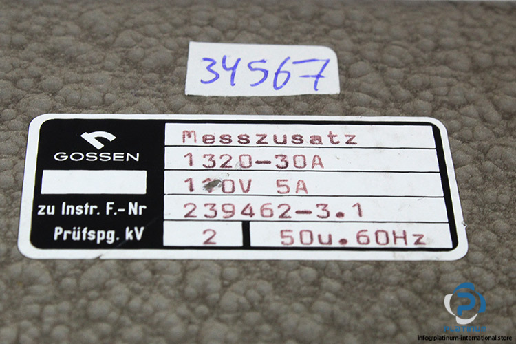 gossen-1320-30A-measuring-supplement-(Used)-2