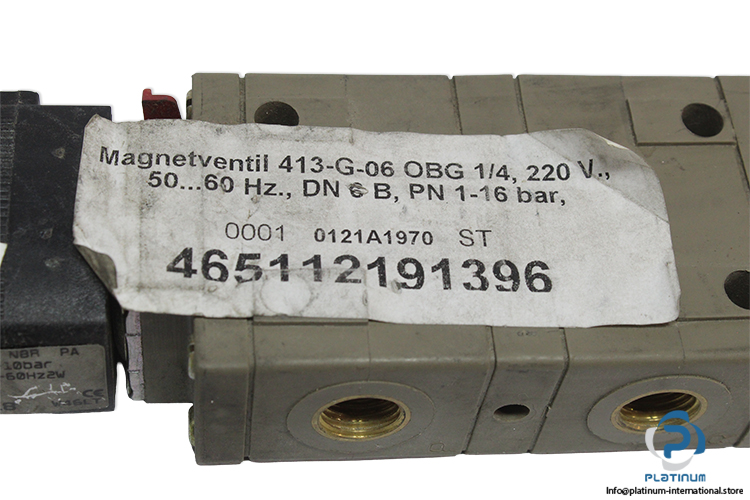 burkert-413-G-06-OBG-1-4-single-solenoid-valve-(Used)-2