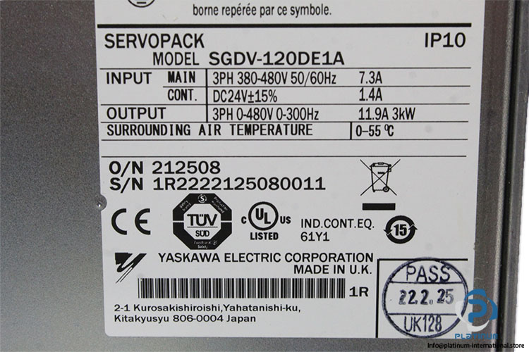 yaskawa-SGDV-120DE1A-servo-drive-(new)-(carton)-4