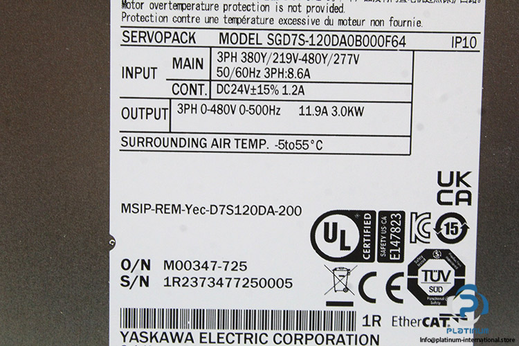 yaskawa-SGD7S-120DA0B000F64-servo-drive-(new)-(carton)-6