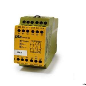 Pilz Pnoz X3 110VAC 24VDC 3N/O 1N/C 1SO Safety Relay