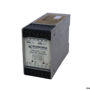 Klaschka ZSN 2/CC-1.60 Safety Relay
