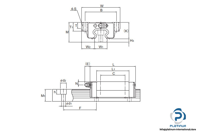 thk-hsr20la-linear-bearing-block