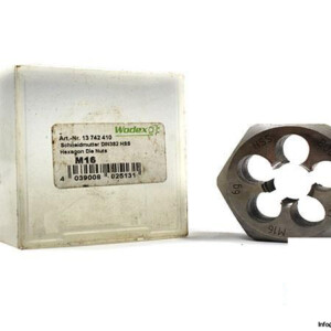 Wodex DIN382 HSS M16 Hexagon DIE NUT