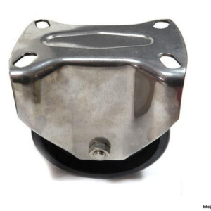 HIGH TEMPERATURE STAINLESS STEEL CASTORS 4-inch fixed 572°F
