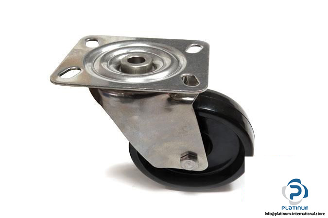 HIGH TEMPERATURE STAINLESS STEEL CASTORS 4-inch SWIVEL 300°C