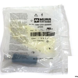 MURR M12 MALE 0° WIREABLE SCREW TERMINAL