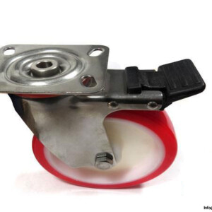 STAINLESS STEEL CASTORS 8-inch SWIVEL WITH BRAKE 881-Lb