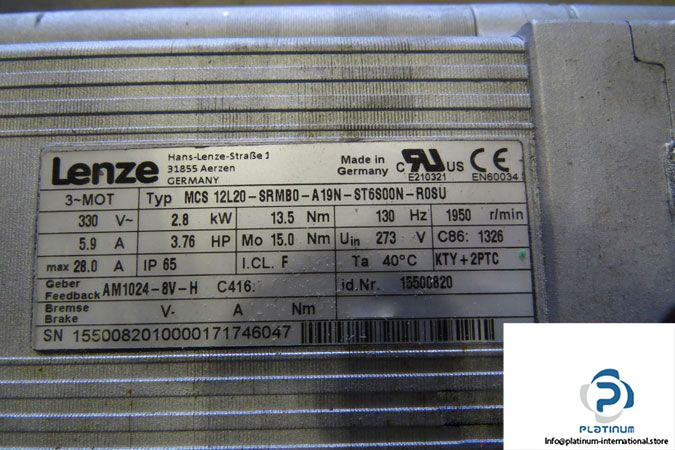 lenze-mcs-12l20-srmb0-a19n-st6s00n-r0su-servo-motor-with-gearbox-skh200-1s-vck-12ln20-6