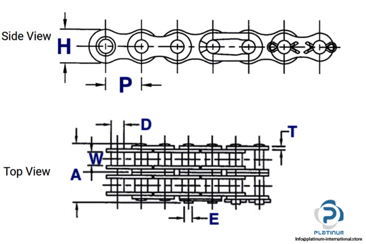 DONGHUA 16B-2 DOUBLE-STRAND METRIC ROLLER CHAIN | Industrial Spare ...
