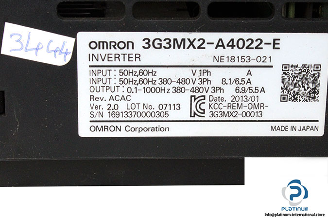 omron-3G3MX2-A4022-E-frequency-inverter-(used)-2