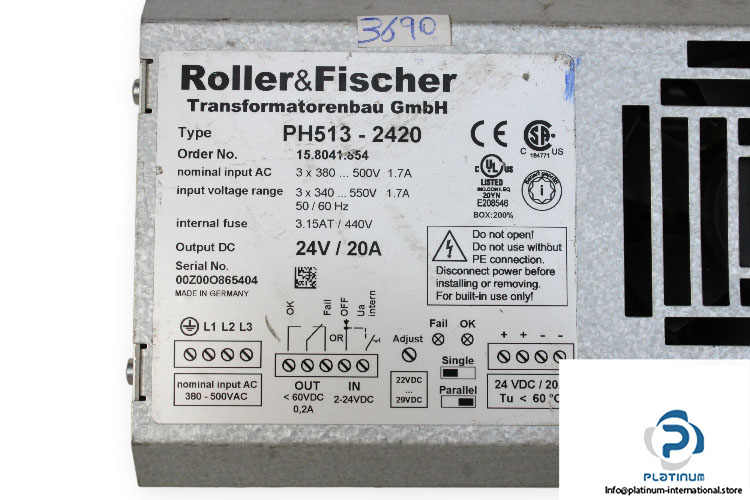 roller&fischer-PH513-2420-power-supply-(used)-2