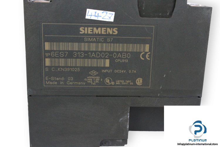 siemens-6ES7-313-1AD02-0AB0-compact-cpu-module-(used)-2