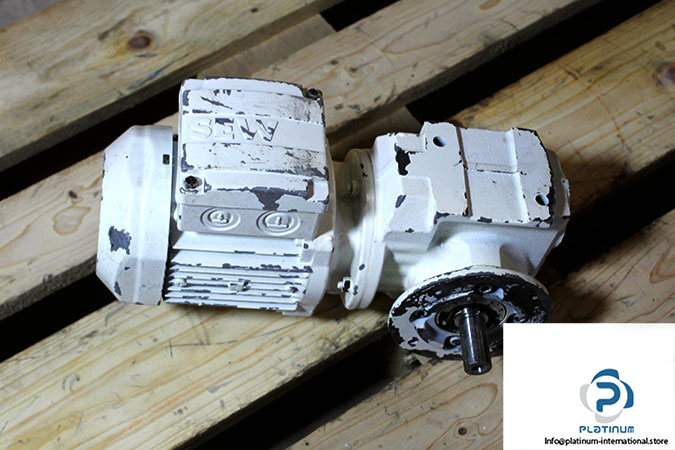 sew-SF37-DR63M4_TF-helical-worm-gearmotor-used