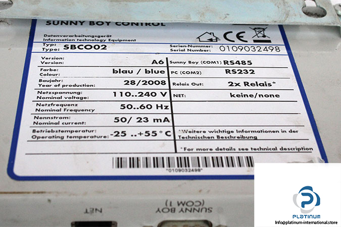 sunny-boy-SBCO02-control-(used)-2