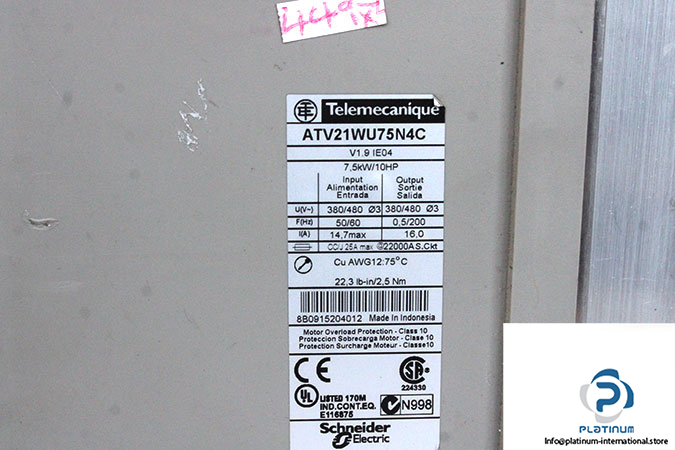 telemecanique-ATV21WU75N4C-variable-speed-drive-(used)-4