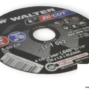 Walter 11-T 042 Zipcut CUT-OFF Wheel