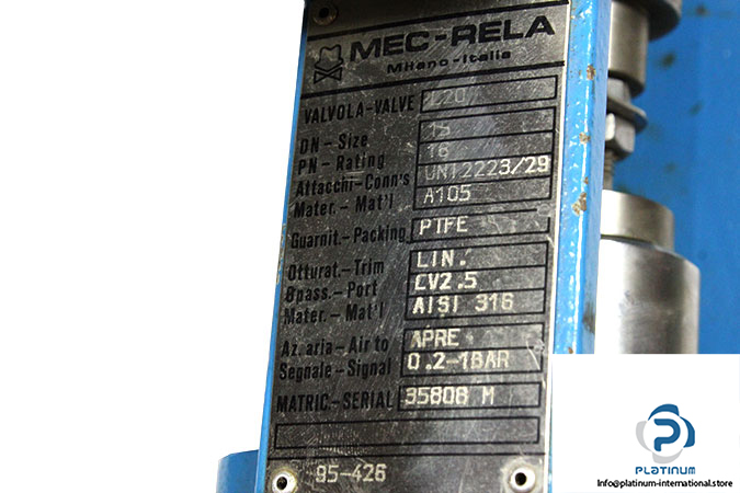 Mec-Rela-L20-control-valve_2_used