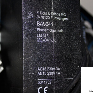dold-BA9041-phase-sequence-relay-(used)
