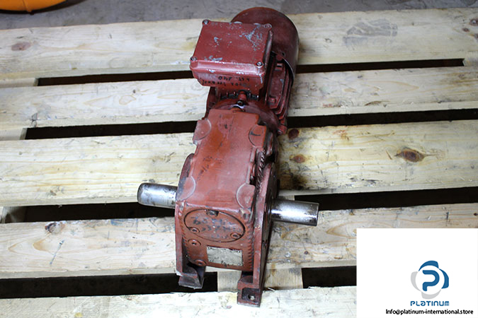 sew-KT87_T-DV112M4_BMG_HR_TF-bevel-helical-gearmotor-used