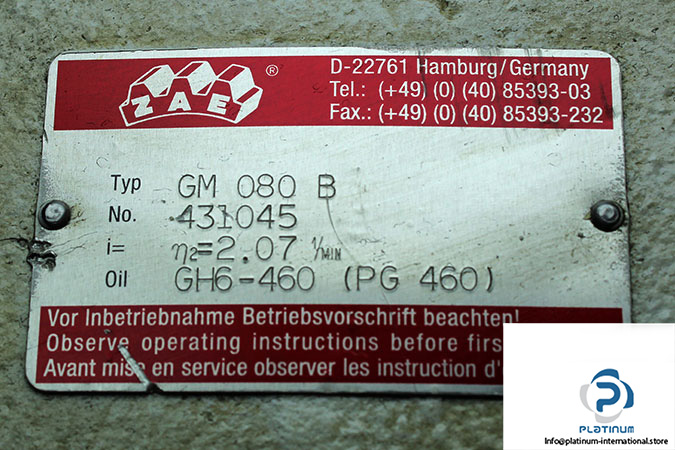 zae-GM-080-B-gearmotor-3-used