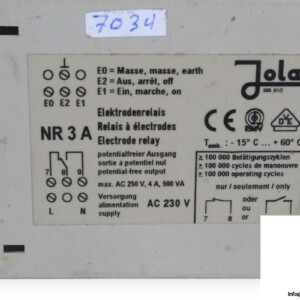 Jola NR 3 A Electrode Relay