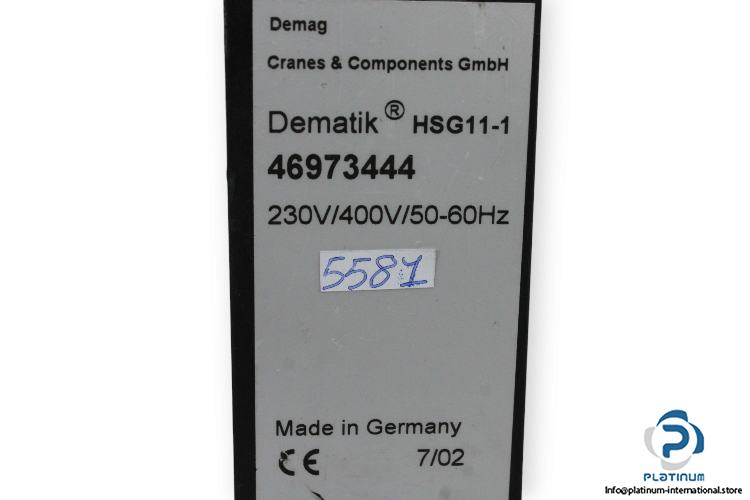 demag-HSG11-1-safety-relay-used-3